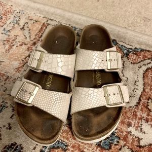 Pearl Snakeskin Birkenstock